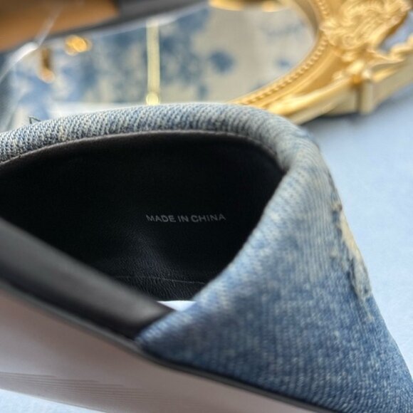 🆕 MARC JACOBS 🧿 NWOB The Rip And Repair Denim Snapshot Slide, Sz 36 US 6 - Picture 10 of 12